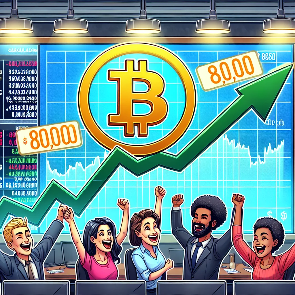 Le Bitcoin à 80 000 dollars : un pari qui excite les investisseurs