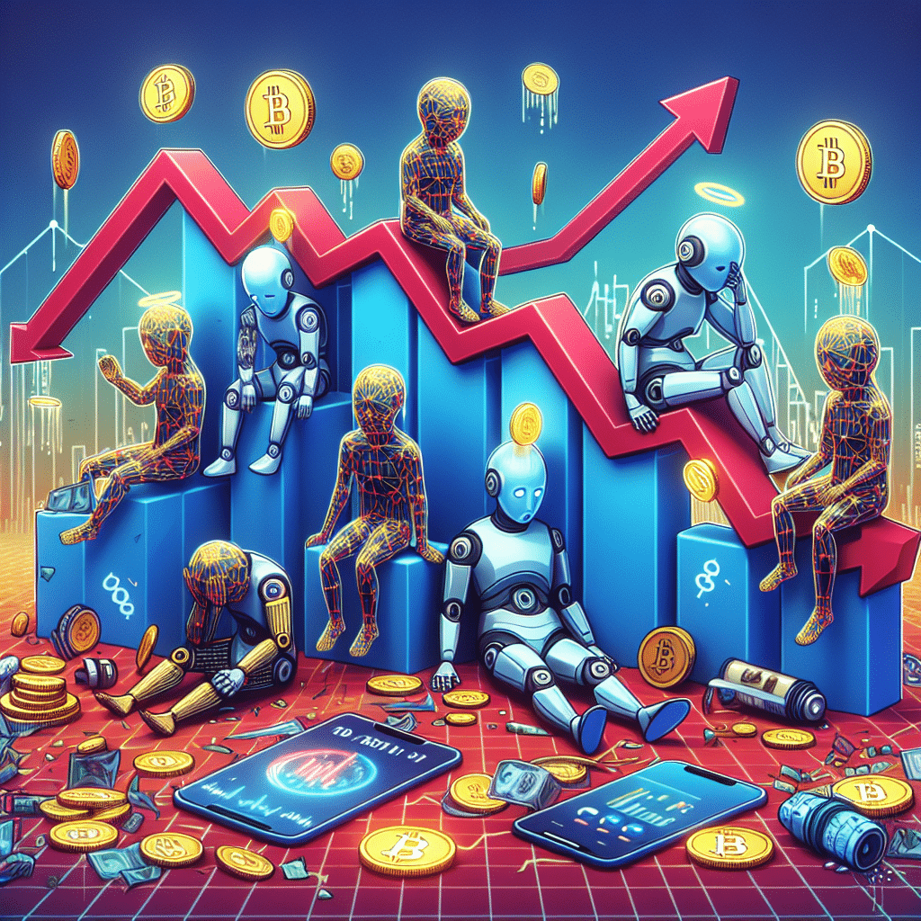 La chute des cryptomonnaies liées à l'IA après un pic d'intérêt