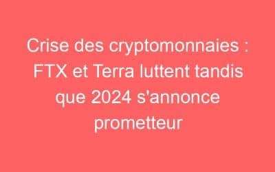 Crise des cryptomonnaies : FTX et Terra luttent tandis que 2024 s’annonce prometteur