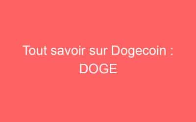 Tout savoir sur Dogecoin : DOGE