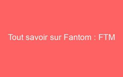 Tout savoir sur Fantom : FTM