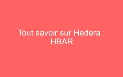 Tout savoir sur Hedera : HBAR