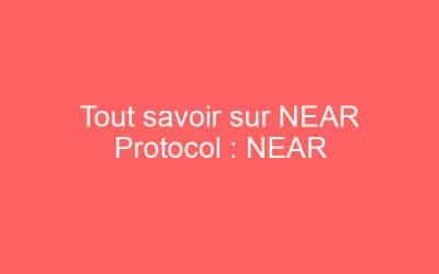 Tout savoir sur NEAR Protocol : NEAR