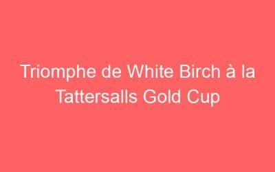 Triomphe de White Birch à la Tattersalls Gold Cup