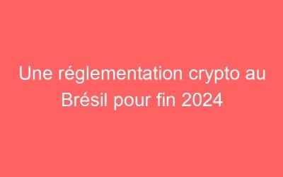 Une réglementation crypto au Brésil pour fin 2024