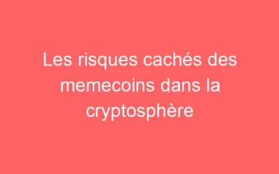 Les risques cachés des memecoins dans la cryptosphère