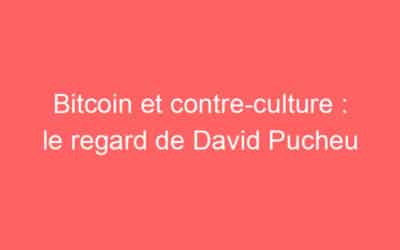Bitcoin et contre-culture : le regard de David Pucheu
