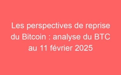 Les perspectives de reprise du Bitcoin : analyse du BTC au 11 février 2025