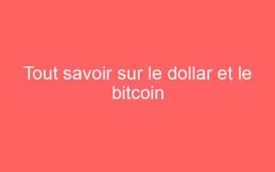 Tout savoir sur le dollar et le bitcoin